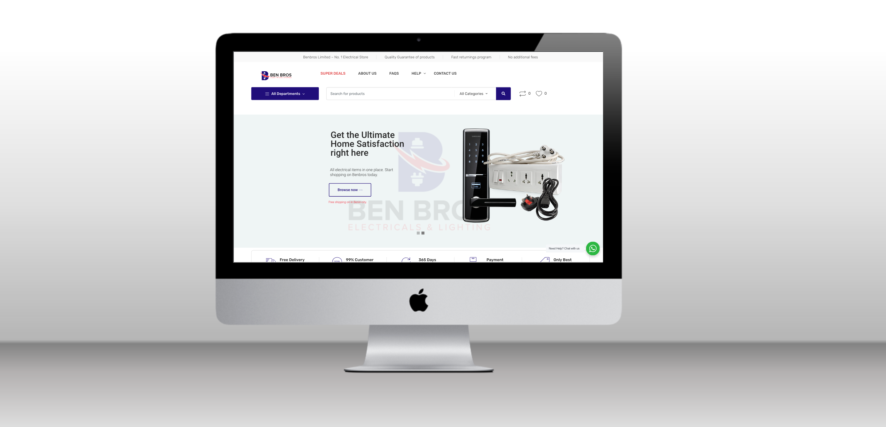 Ben Bros Electrical Stores E-commerce